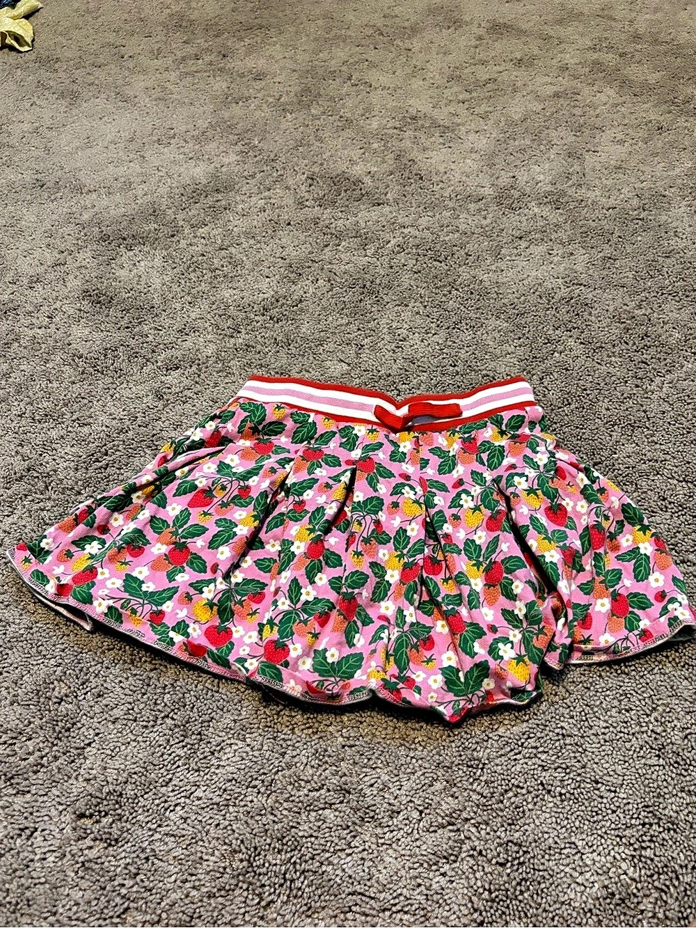 Boden Floral Skirt Pink & White Girls Size 9-10Y Like New